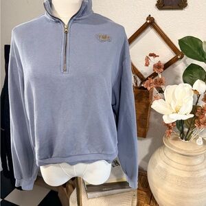 Nike Soft Blue Quarter-Zip Sweatshirt